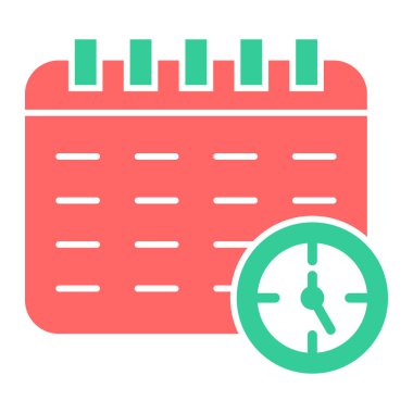 Takvim simgesi vektör illüstrasyonu