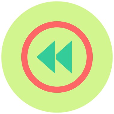 Oynayın. Web simgesi basit illüstrasyon