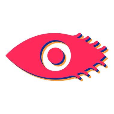 Göz simgesi vektör illüstrasyonu