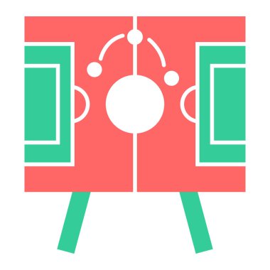 futbol hedef simgesi vektör illüstrasyonu