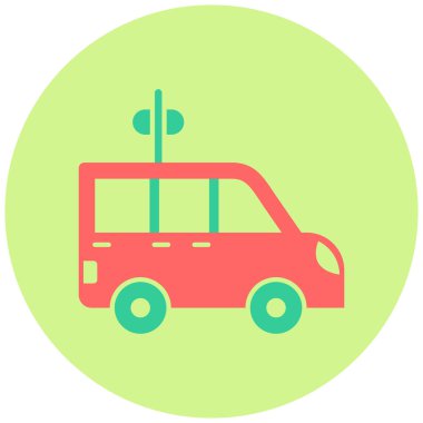 - Araba. Web simgesi basit illüstrasyon