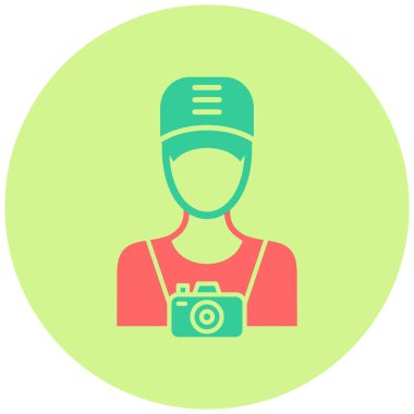 Fotoğraf simgesinin vektör illüstrasyonu