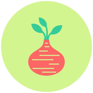 Jicama simgesinin vektör illüstrasyonu