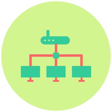 hiyerarşi. Web simgesi basit illüstrasyon