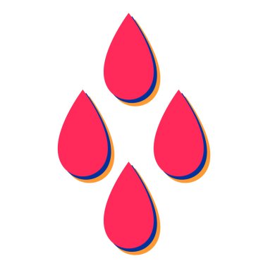 kan damlası ikonu vektör illüstrasyon grafik tasarımı