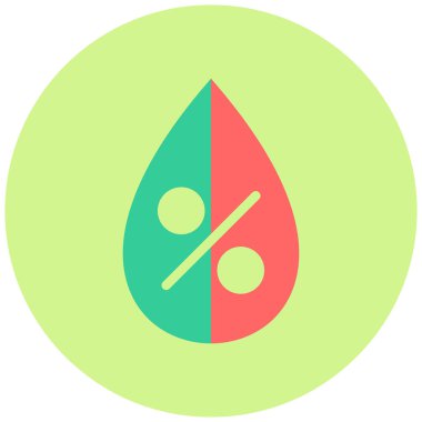 Nem ikonu. Basit resimleme