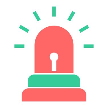 Alarm! Web simgesi basit illüstrasyon