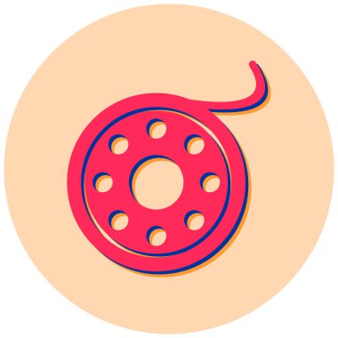 pizza. Web simgesi basit illüstrasyon