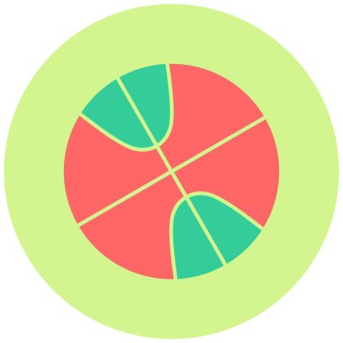 Basketbol. Web simgesi basit tasarım