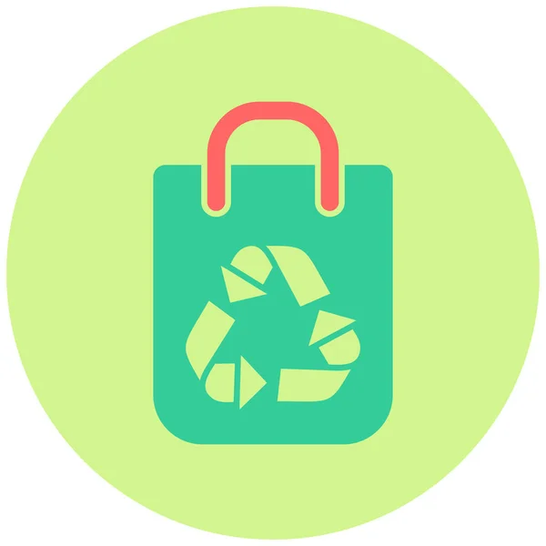 Ανακυκλώστε Τον Σάκο Απλός Σχεδιασμός — Διανυσματικό Αρχείο