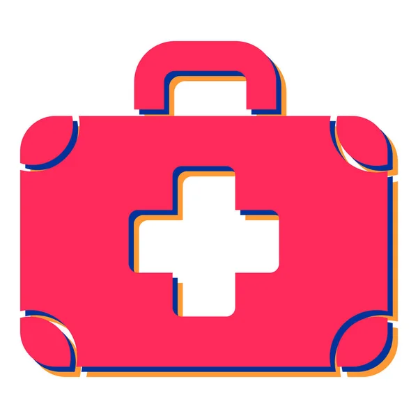 First Aid Kit Icon Simple Illustration Medical Bag Vector Symbol — Stock Vector