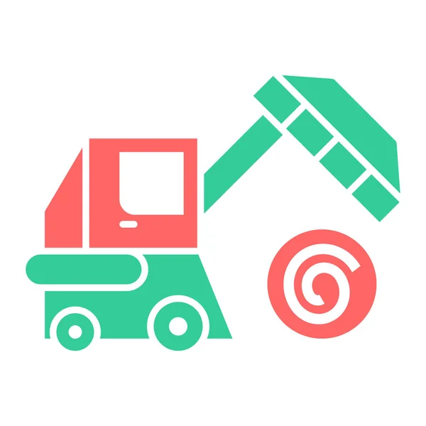 Construction Transportation Icon Vector Illustration Graphic Design — Stockvektor