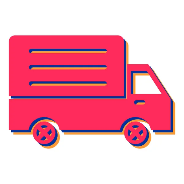 Delivery Truck Simple Design — Stock Vector