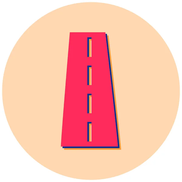 Straßenvektorsymbol Moderne Illustration — Stockvektor