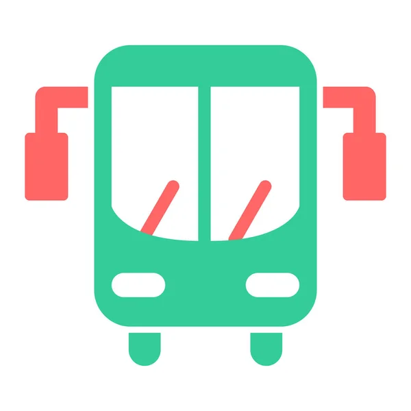 Autobús Icono Web Diseño Simple — Vector de stock
