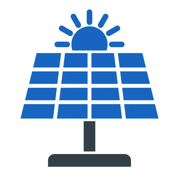 Sonnenenergie Symbol Einfache Illustration Von Öko Panel Vektorsymbolen Für Webdesign — Stockvektor