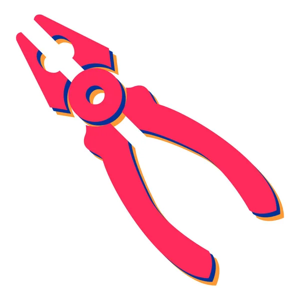 Pliers Icon Isometric Illustration Wrench Vector Icons Web — Stock Vector