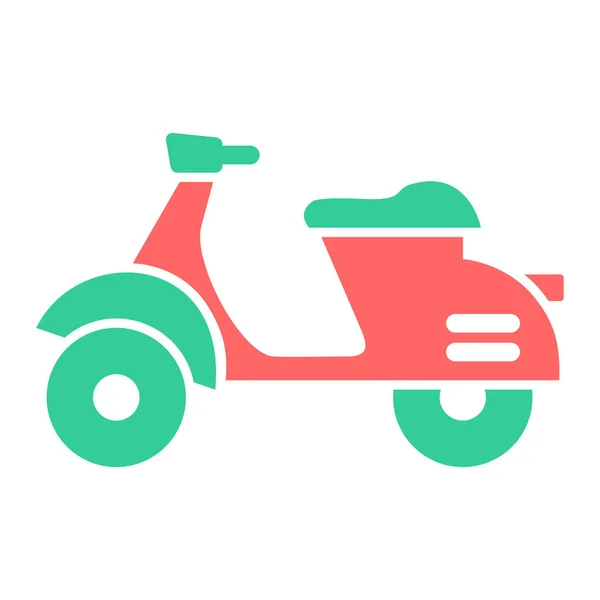 Scooter Ícone Web Ilustração Simples — Vetor de Stock