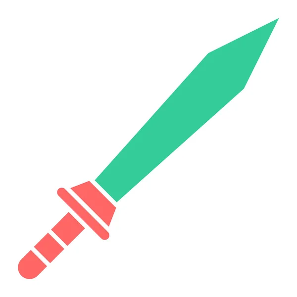 Schwert Web Symbol Einfache Illustration — Stockvektor