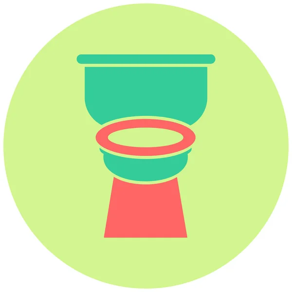 Toilette Web Symbol Einfache Illustration — Stockvektor