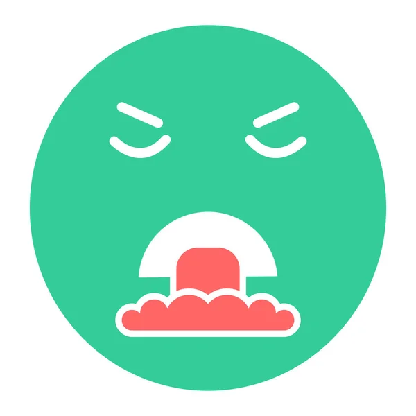 Huilen Gezicht Emoticon Vector Illustratie — Stockvector