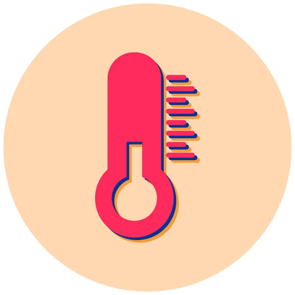 Thermometer Web Icon Simple Design — Stock Vector