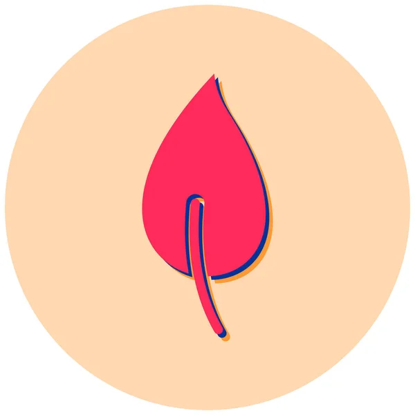 Gota Sangre Ilustración Simple — Vector de stock