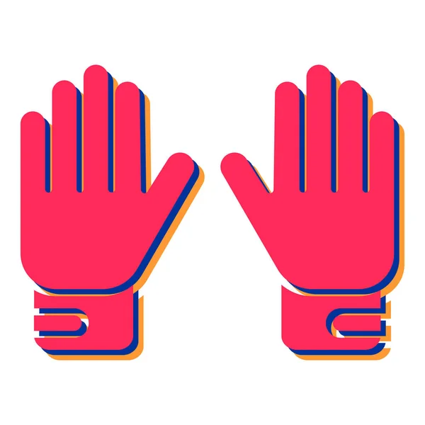 Guantes Icono Ilustración Vectorial — Vector de stock