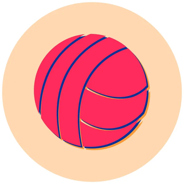 Baloncesto Bola Icono Vector Ilustración — Vector de stock