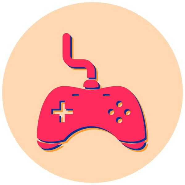 Joystick Icono Web Ilustración Simple — Vector de stock