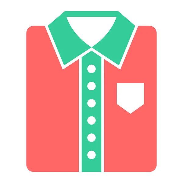 Camisa Ícone Web Ilustração Simples — Vetor de Stock