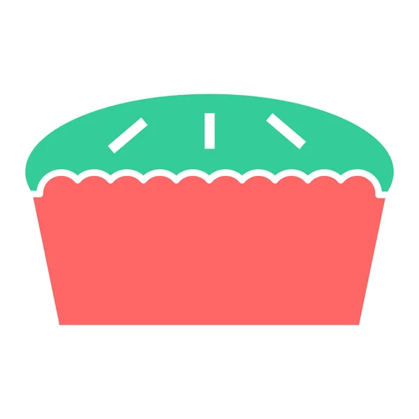 Cupcake Web Ikone Einfaches Design — Stockvektor