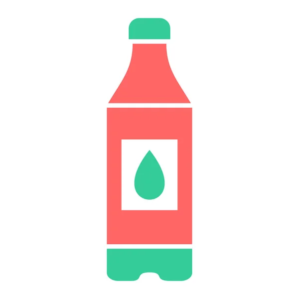 Botella Agua Icono Web Diseño Simple — Archivo Imágenes Vectoriales