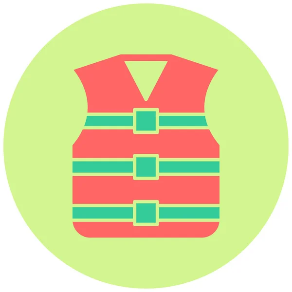 Life Jacket Icon Simple Design Vector Illustration — Stock Vector