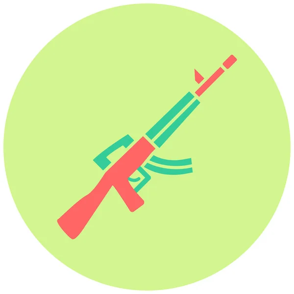 Icono Del Rifle Ilustración Simple — Vector de stock