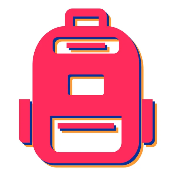 Rucksack Web Symbol Einfache Illustration — Stockvektor
