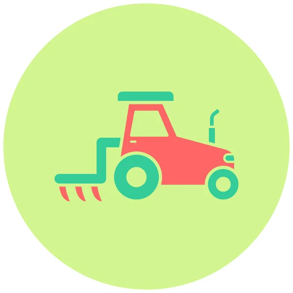 Plow Flat Vector Icon — 스톡 벡터