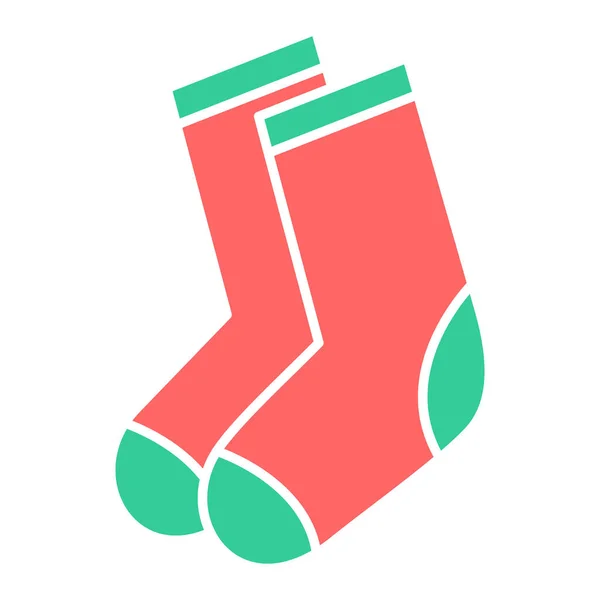 Шкарпетки Плоский Значок Векторні Ілюстрації — стоковий вектор