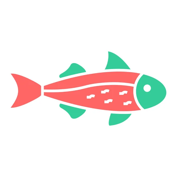 Poisson Illustration Vectorielle Icône Web — Image vectorielle