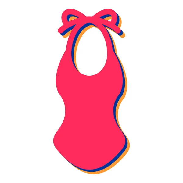 Vector Illustration Cute Baby Dress — Vettoriale Stock