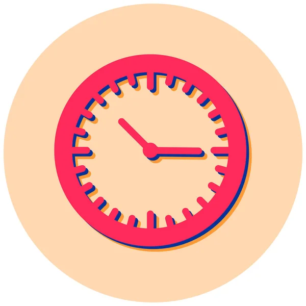 Reloj Icono Web Ilustración Simple — Vector de stock