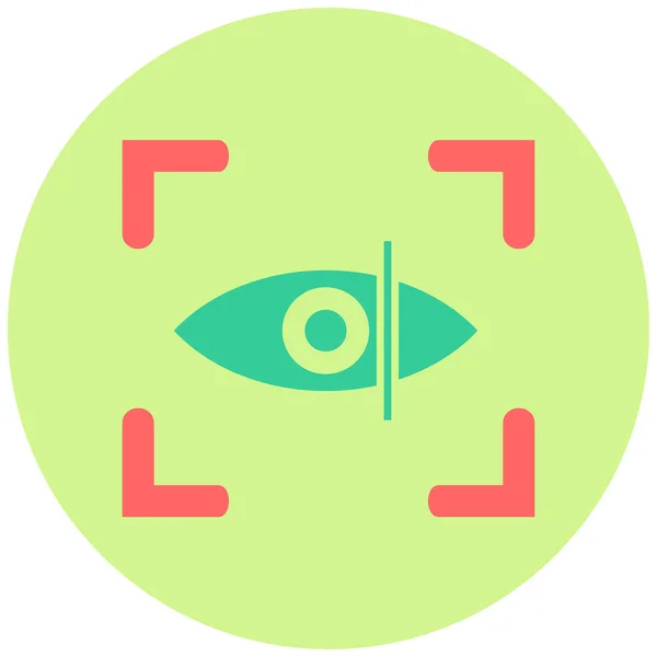 Ilustração Vetorial Ícone Eye Scan — Vetor de Stock