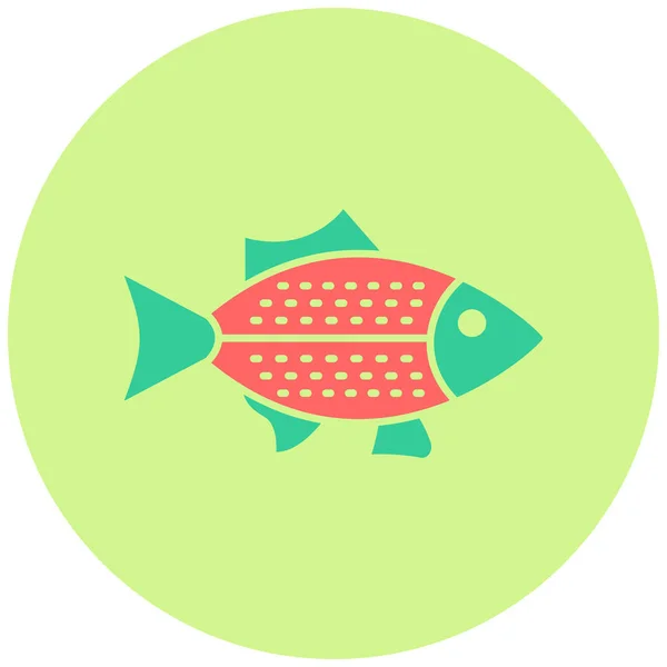 Fische Web Symbol Einfache Illustration — Stockvektor