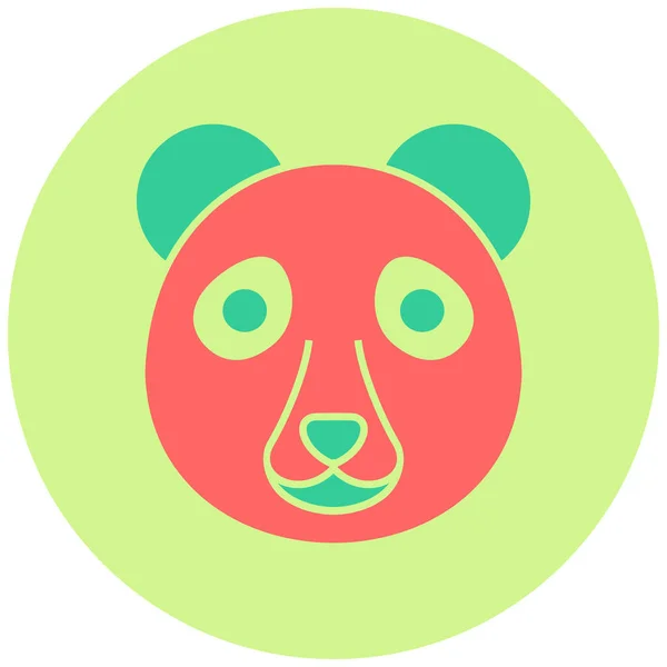 Panda Vector Icon Illustration — Stock Vector