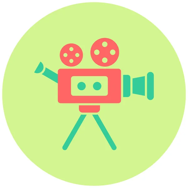 Βιντεοκάμερα Εικονίδιο Ιστού — Διανυσματικό Αρχείο