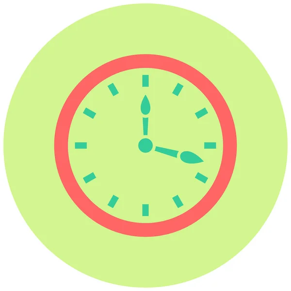 Clock Web Icon Simple Illustration — Stock Vector