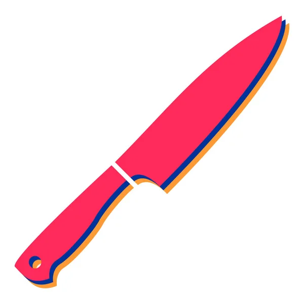 Icono Del Cuchillo Ilustración Simple Los Iconos Vectores Utensilios Cocina — Vector de stock