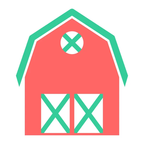 Barn Web Icon Simple Illustration — Stock Vector