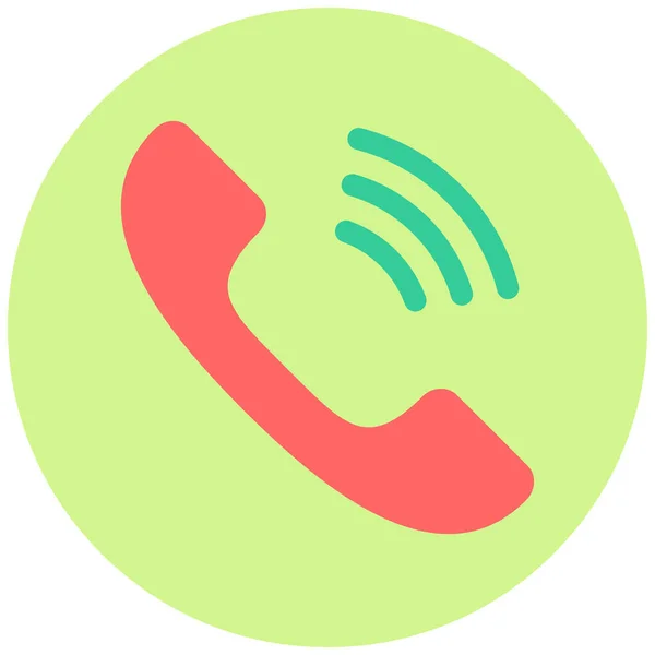 Telefon Web Symbol Einfache Illustration — Stockvektor