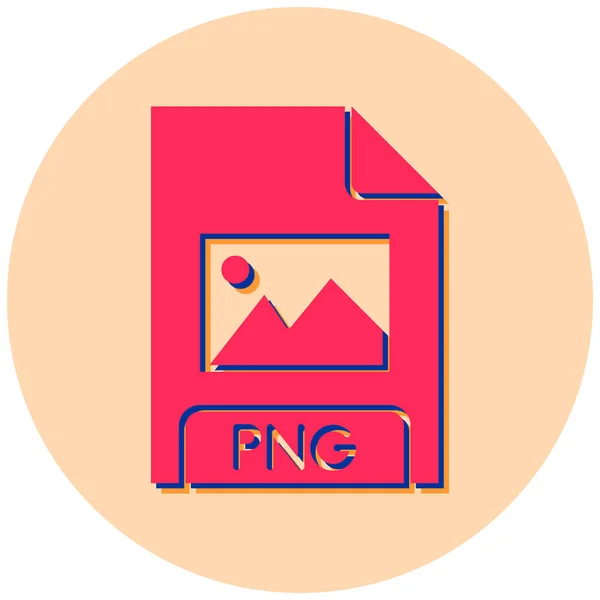 Png File Format Icon Vector Illustration — ストックベクタ